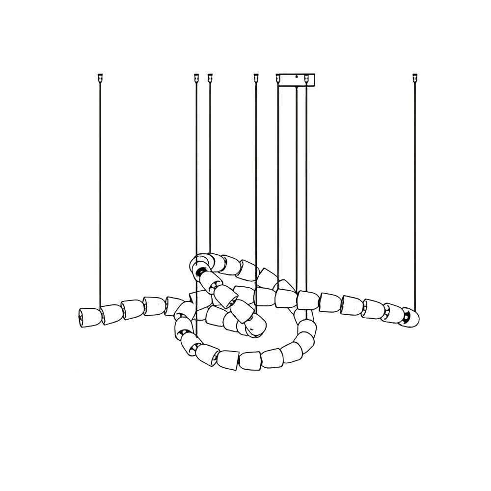 Nexus Oro lampadario in cristallo - 元字段测试