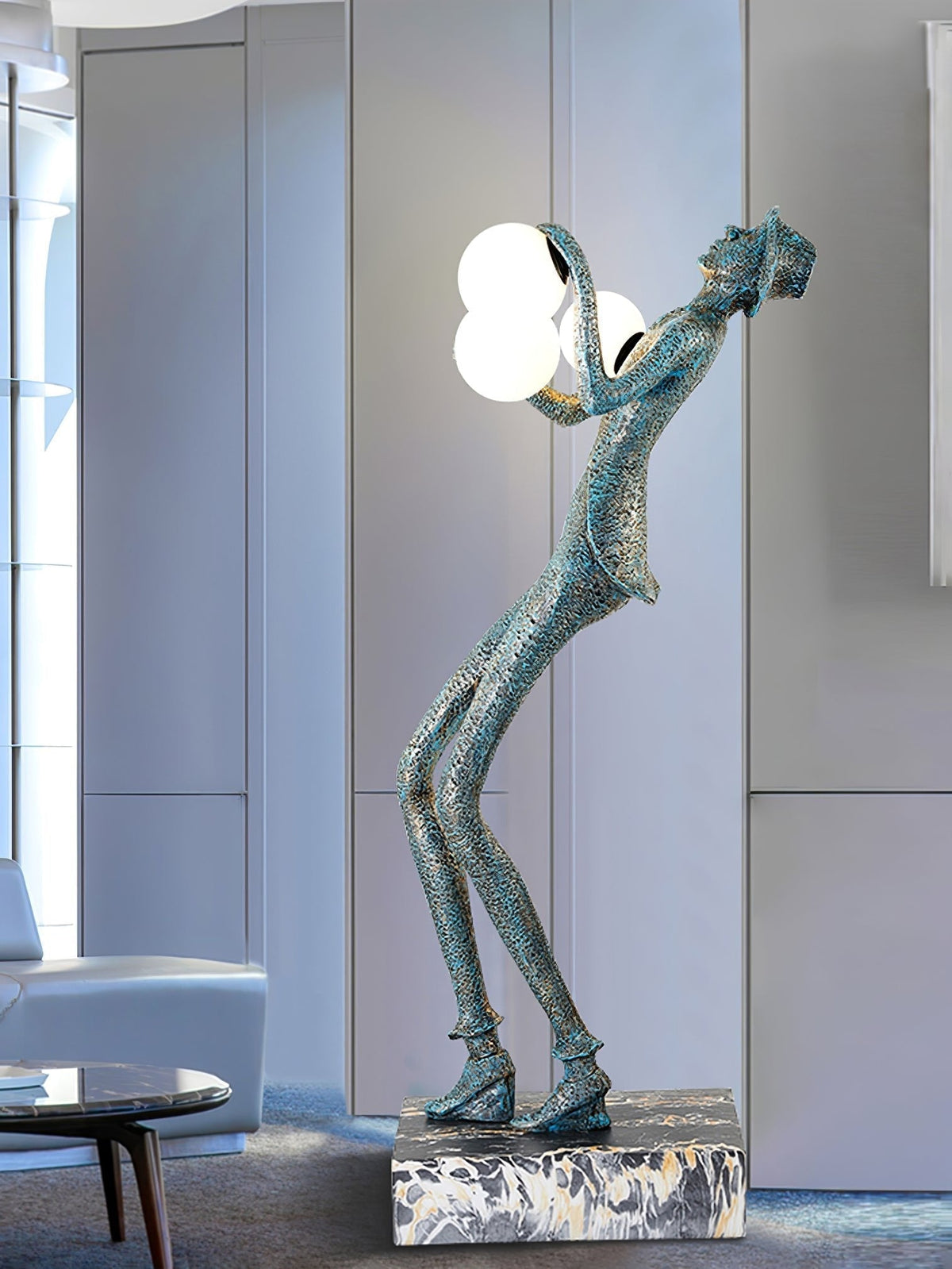 Seloia Gentleman Sculpture lampada da terra