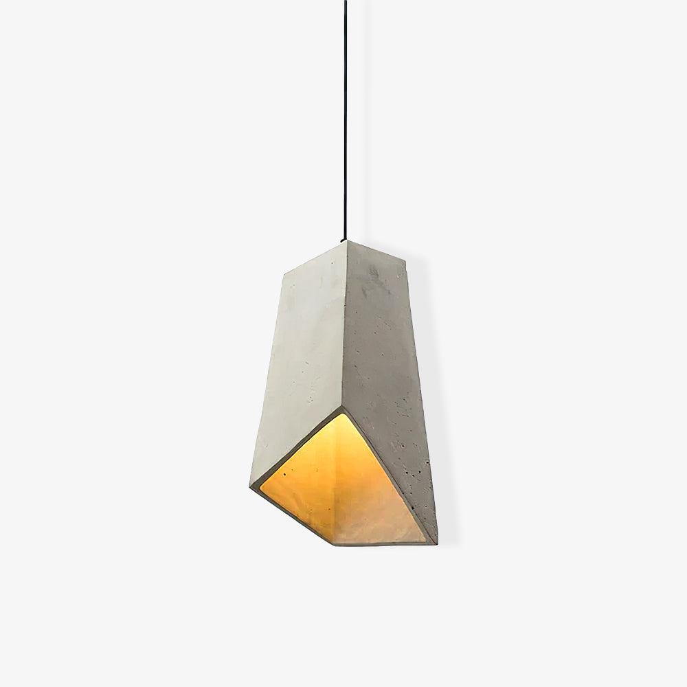 Geo lampada a sospensione industriale in cemento