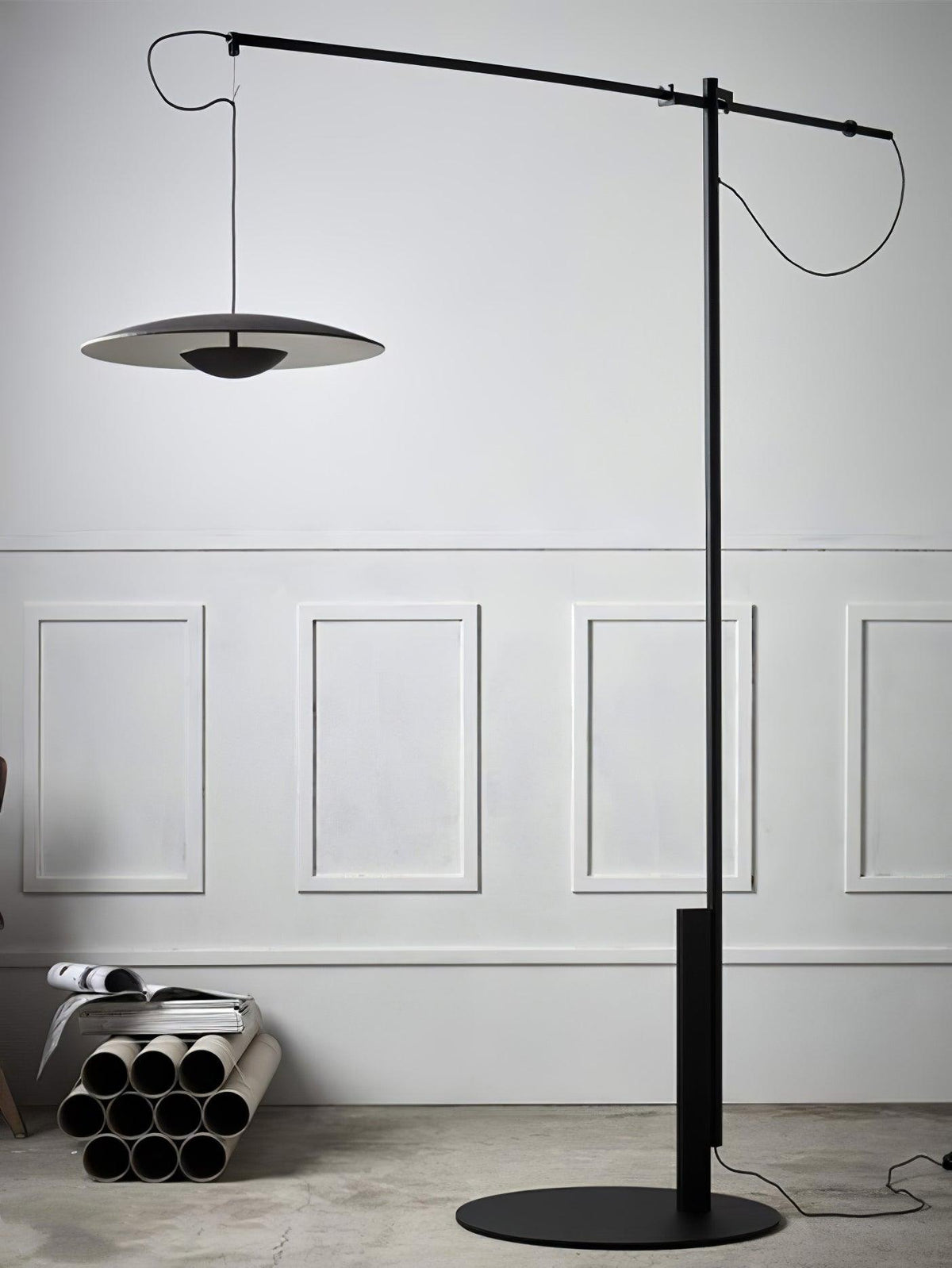 Ferinira lampada da terra in Alluminio minimalista