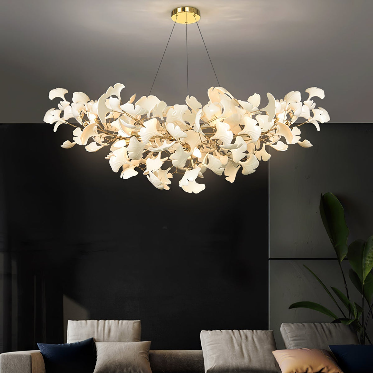 Olivia Lampadario di Lusso in Ceramica con Forma a U - Relic Pieces