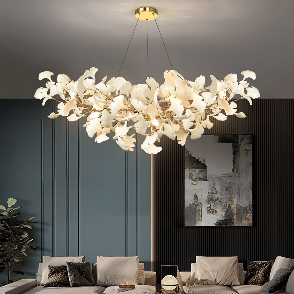 Olivia Lampadario di Lusso in Ceramica con Forma a U - Relic Pieces