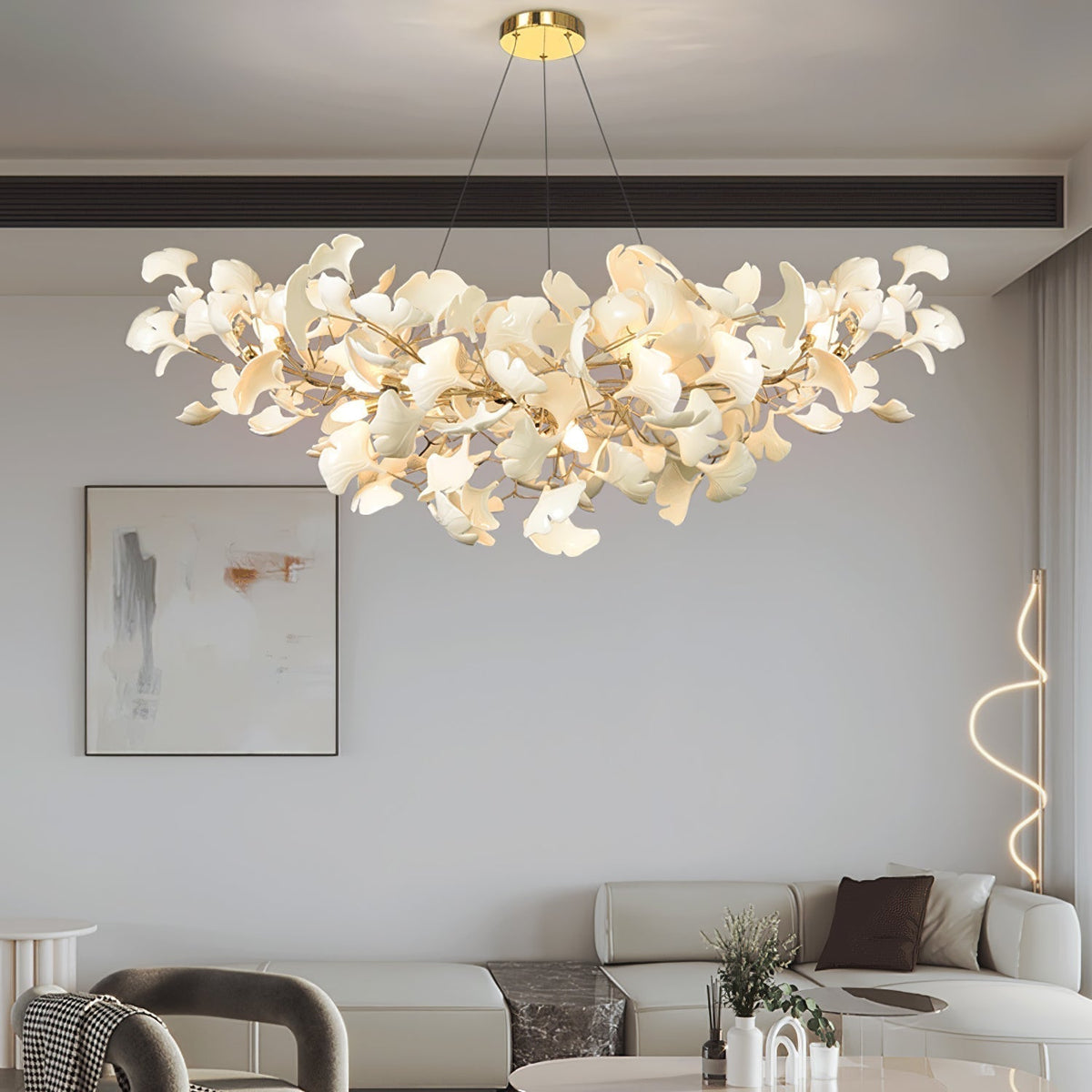 Olivia Lampadario di Lusso in Ceramica con Forma a U - Relic Pieces