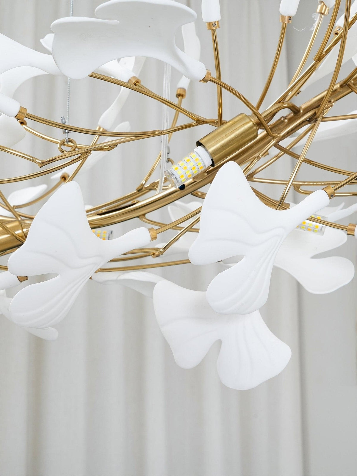Cereian lampadario in Ceramica a petali di Ginkgo
