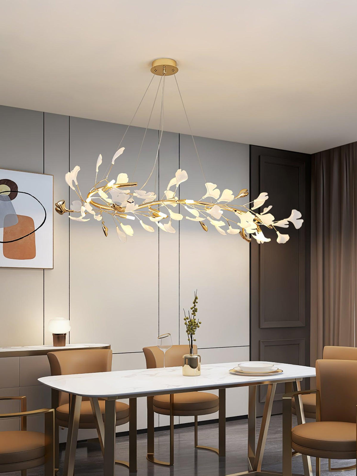 Vixu lampadario Postmodern Luxury Gingko Ceramics