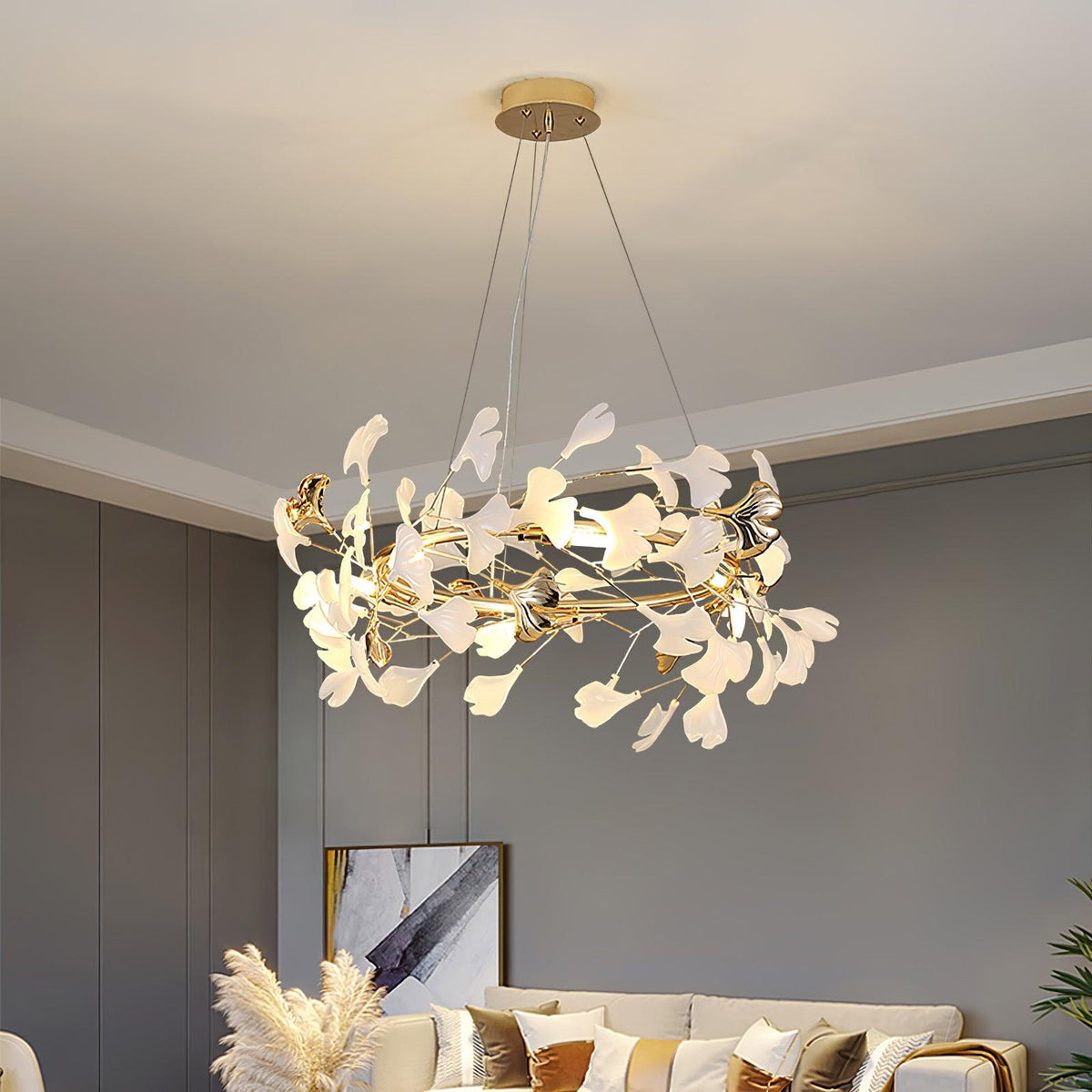Vixu lampadario Postmodern Luxury Gingko Ceramics
