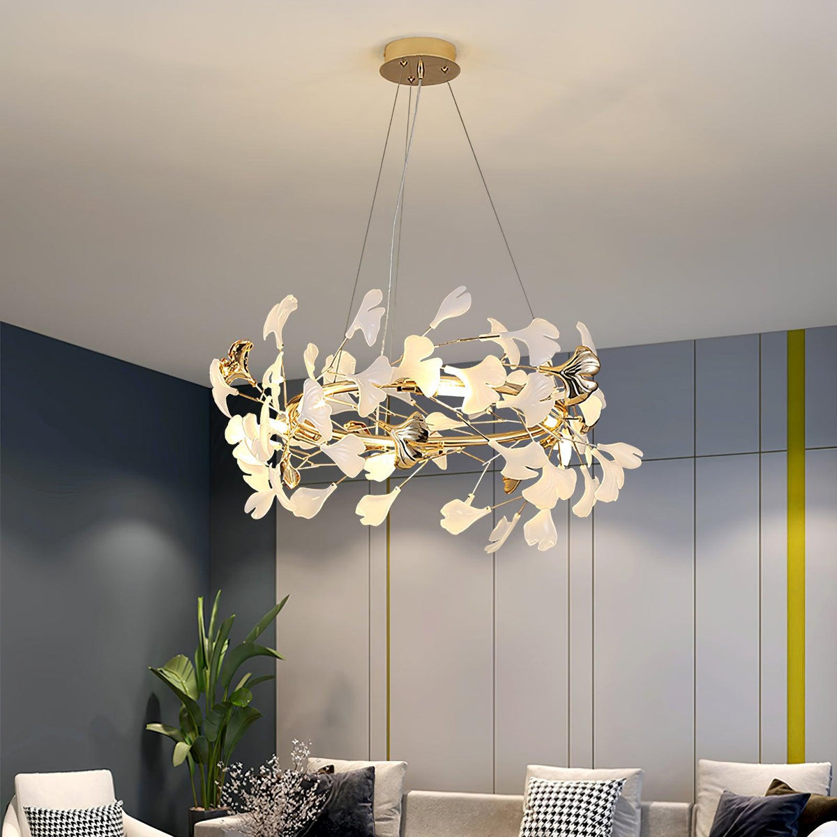 Vixu lampadario Postmodern Luxury Gingko Ceramics