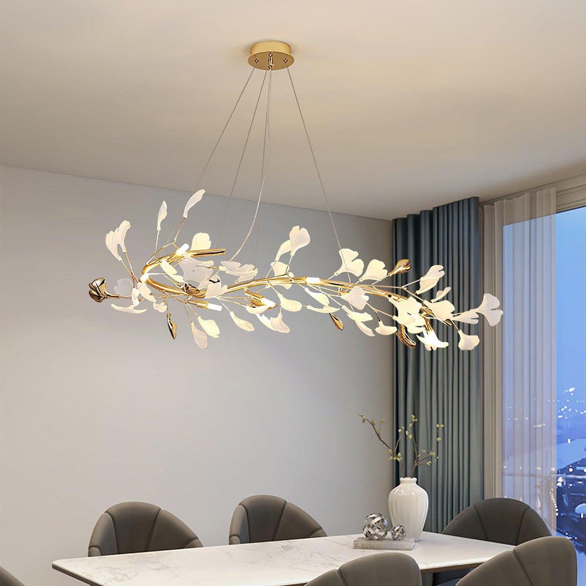 Vixu lampadario Postmodern Luxury Gingko Ceramics