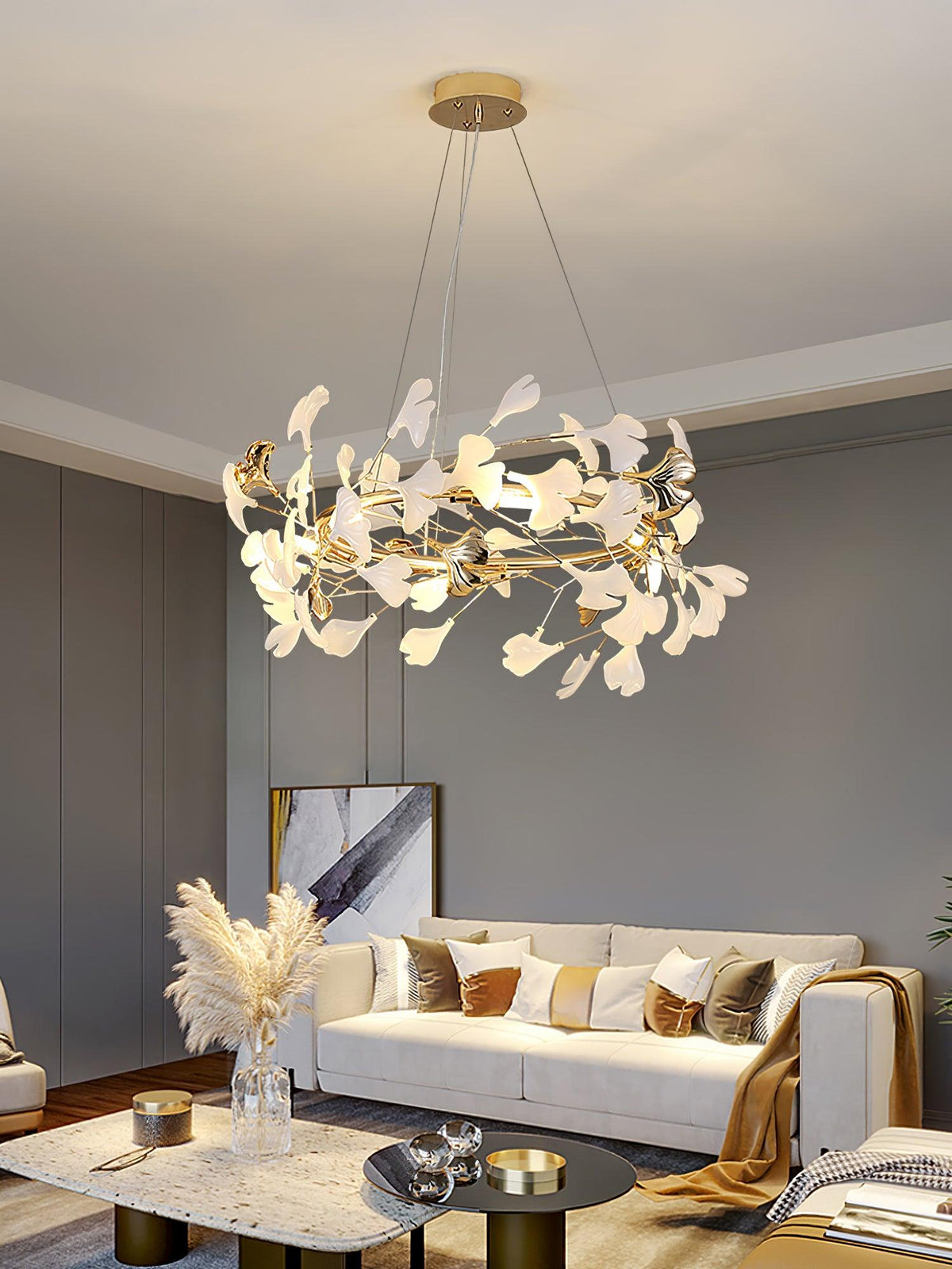 Vixu lampadario Postmodern Luxury Gingko Ceramics