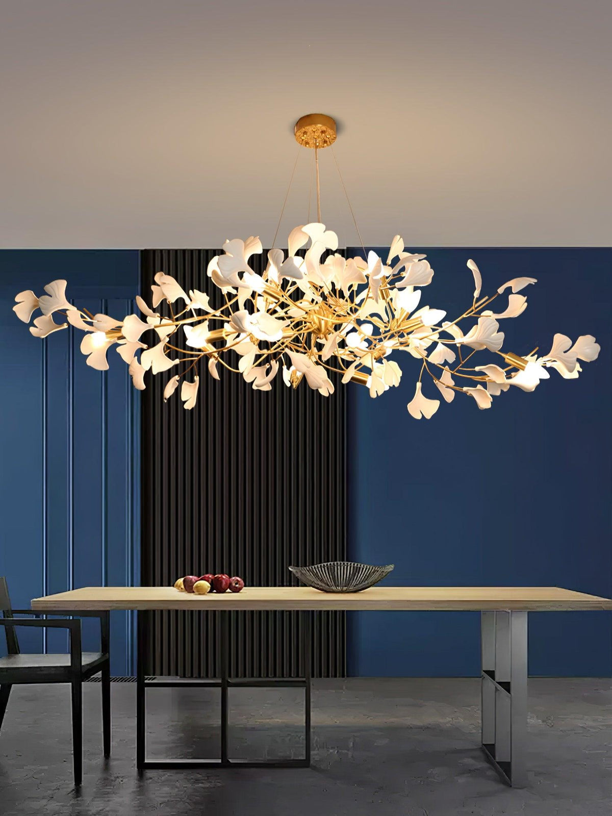 Cereian lampadario in Ceramica a petali di Ginkgo