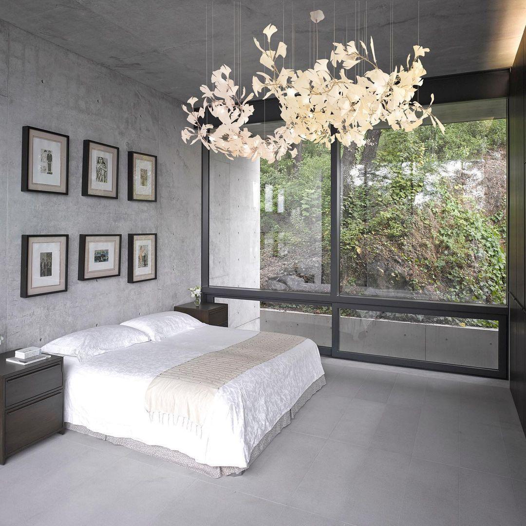 Cereian lampadario in Ceramica a petali di Ginkgo