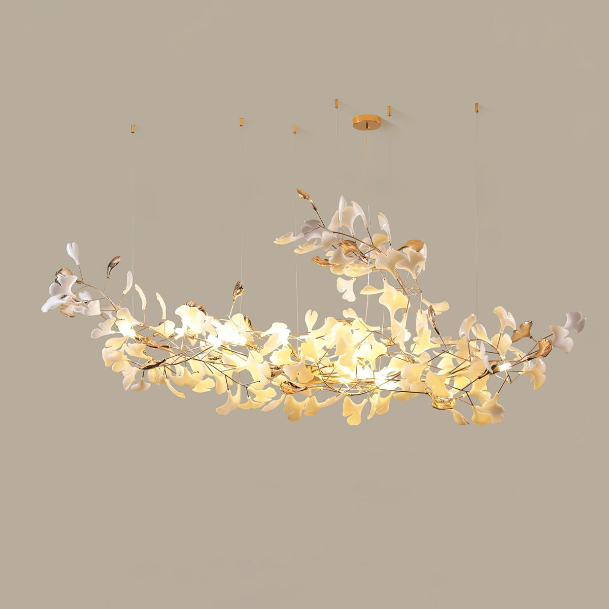 Sovell lampadario di lusso Postmoderno Ginkgo Cloud Ceramics