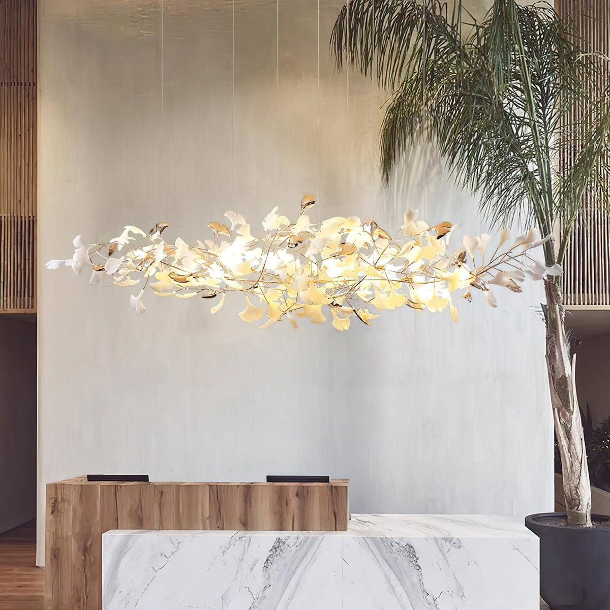 Sovell lampadario di lusso Postmoderno Ginkgo Cloud Ceramics