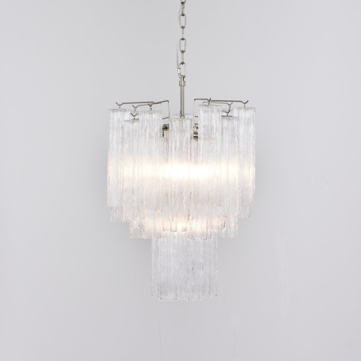 Celorora lampadario Tubi in vetro Murano Chiaro a Più Livelli moderno