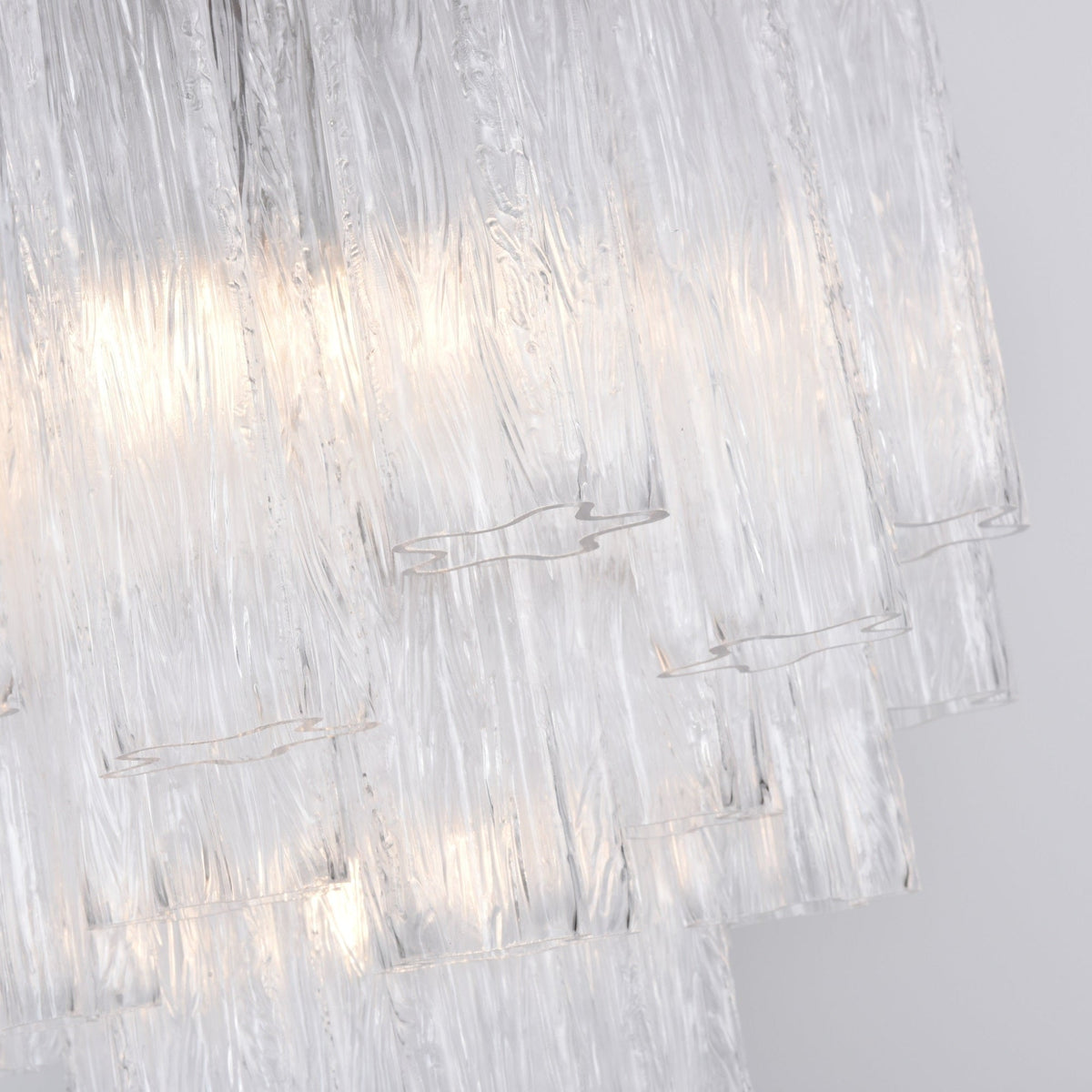 Celorora lampadario Tubi in vetro Murano Chiaro a Più Livelli moderno
