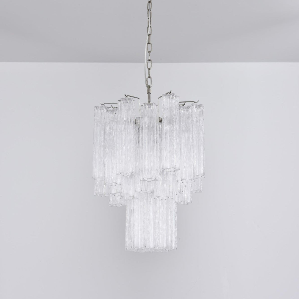 Celorora lampadario Tubi in vetro Murano Chiaro a Più Livelli moderno