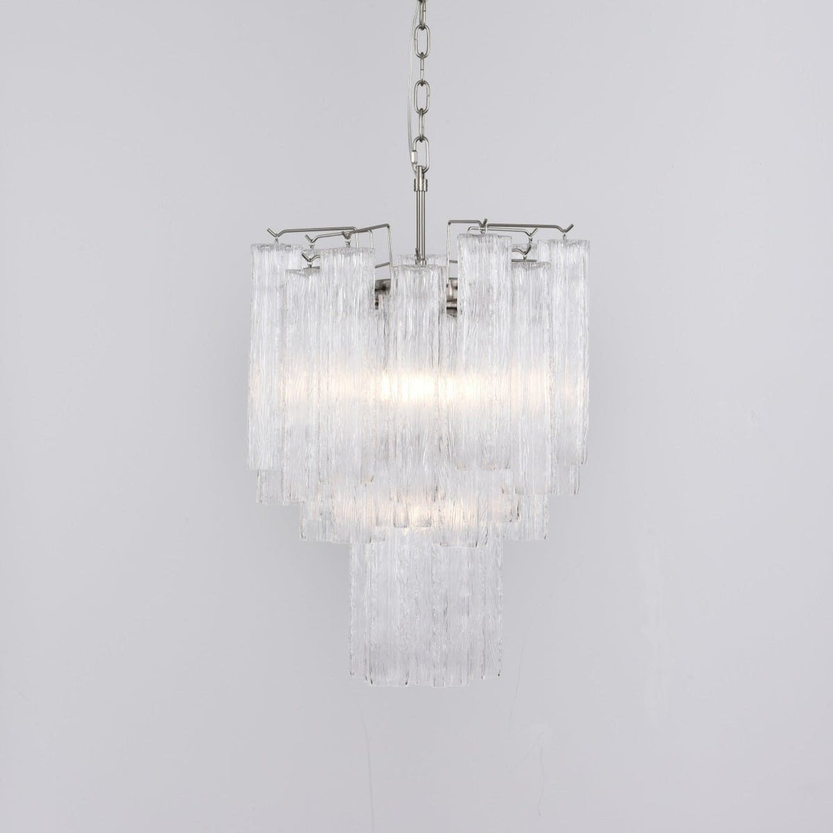 Celorora lampadario Tubi in vetro Murano Chiaro a Più Livelli moderno