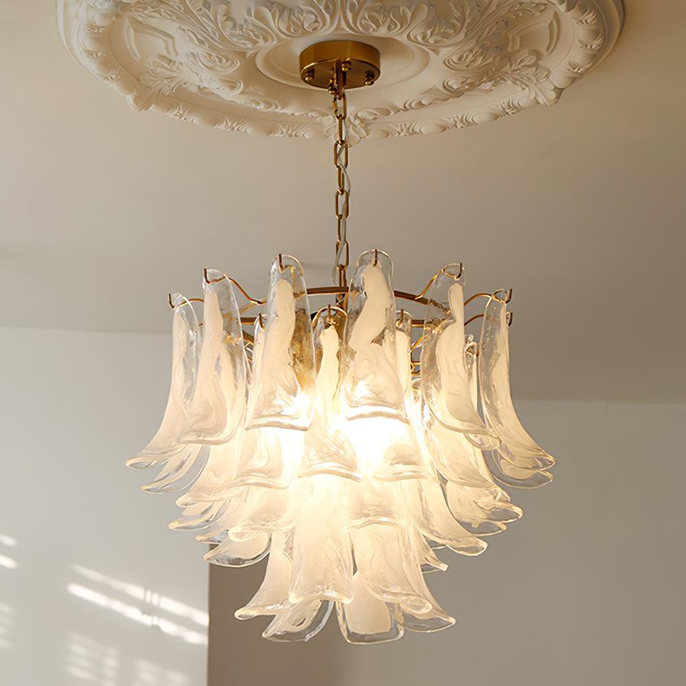 Glyra lampadario ambra Fioritura