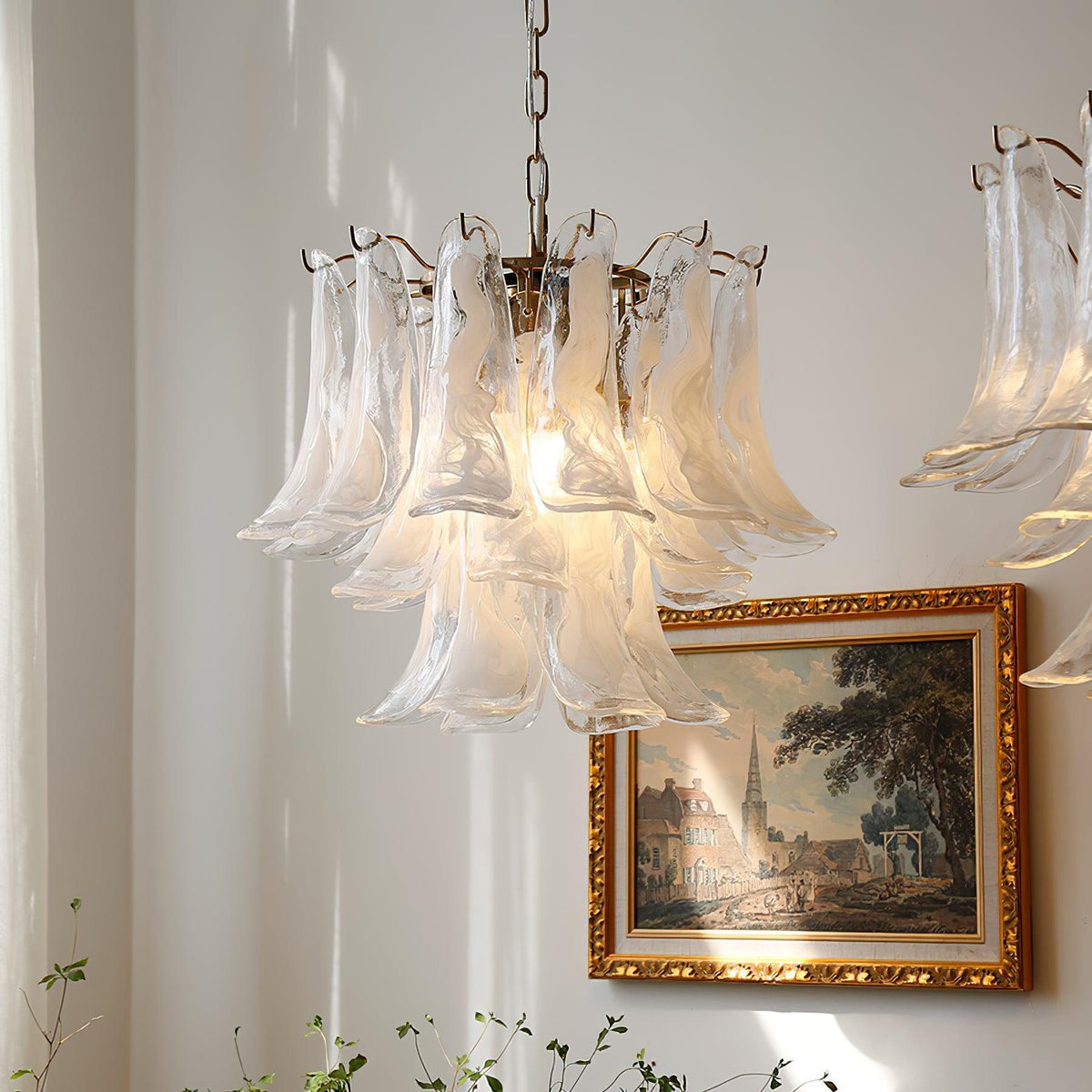 Glyra lampadario ambra Fioritura