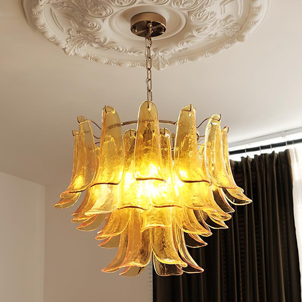 Glyra lampadario ambra Fioritura