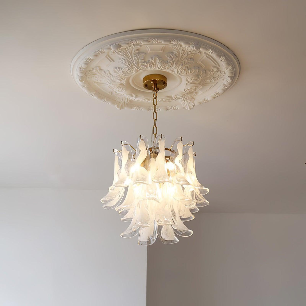 Glyra lampadario ambra Fioritura