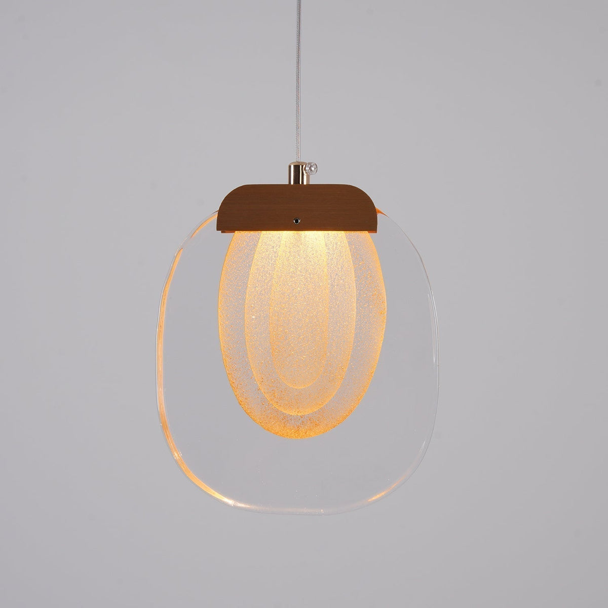 Avesia lampada a sospensione minimalista in vetro per scale