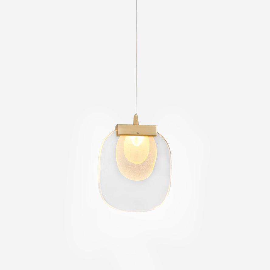Avesia lampada a sospensione minimalista in vetro per scale