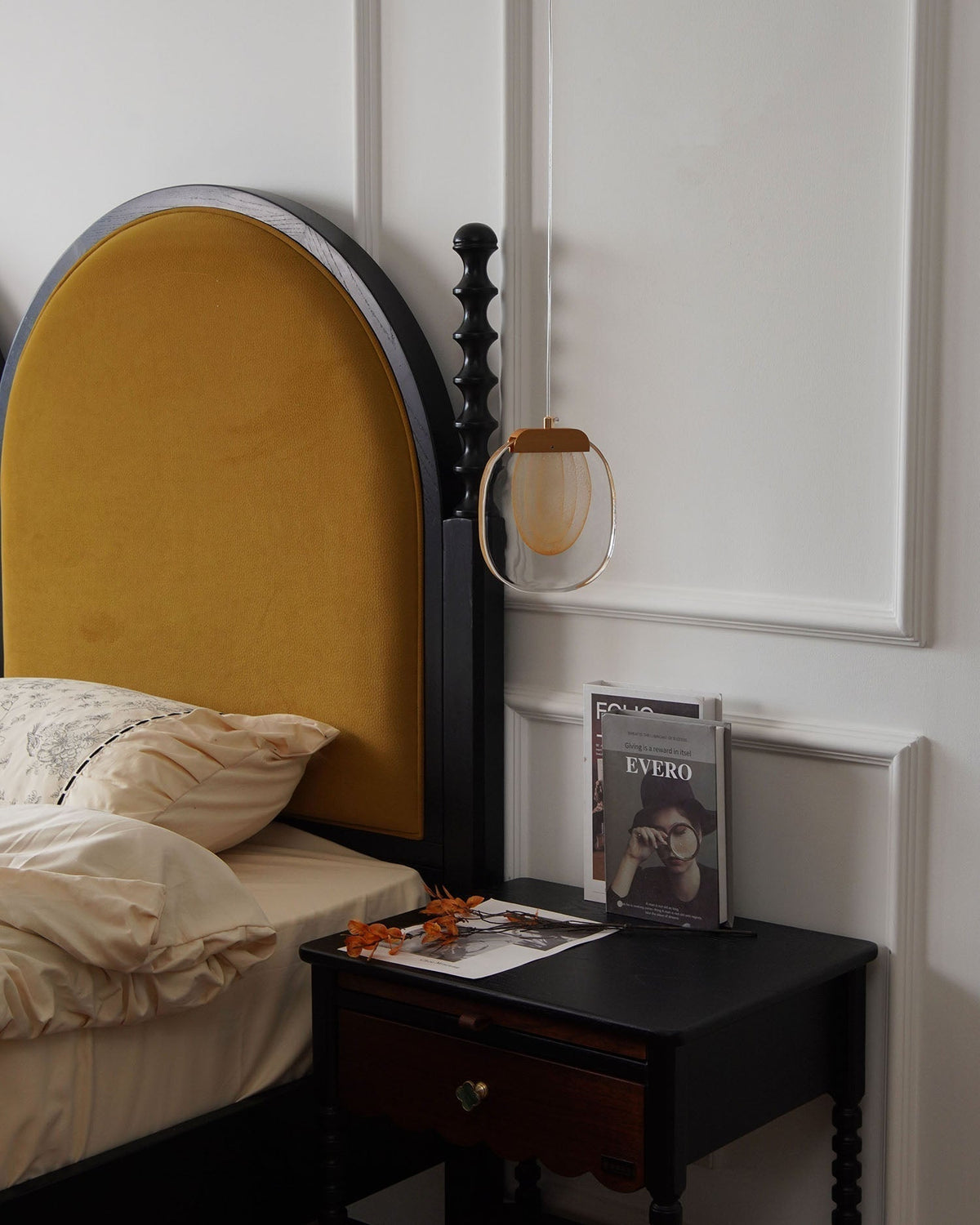 Avesia lampada a sospensione minimalista in vetro per scale
