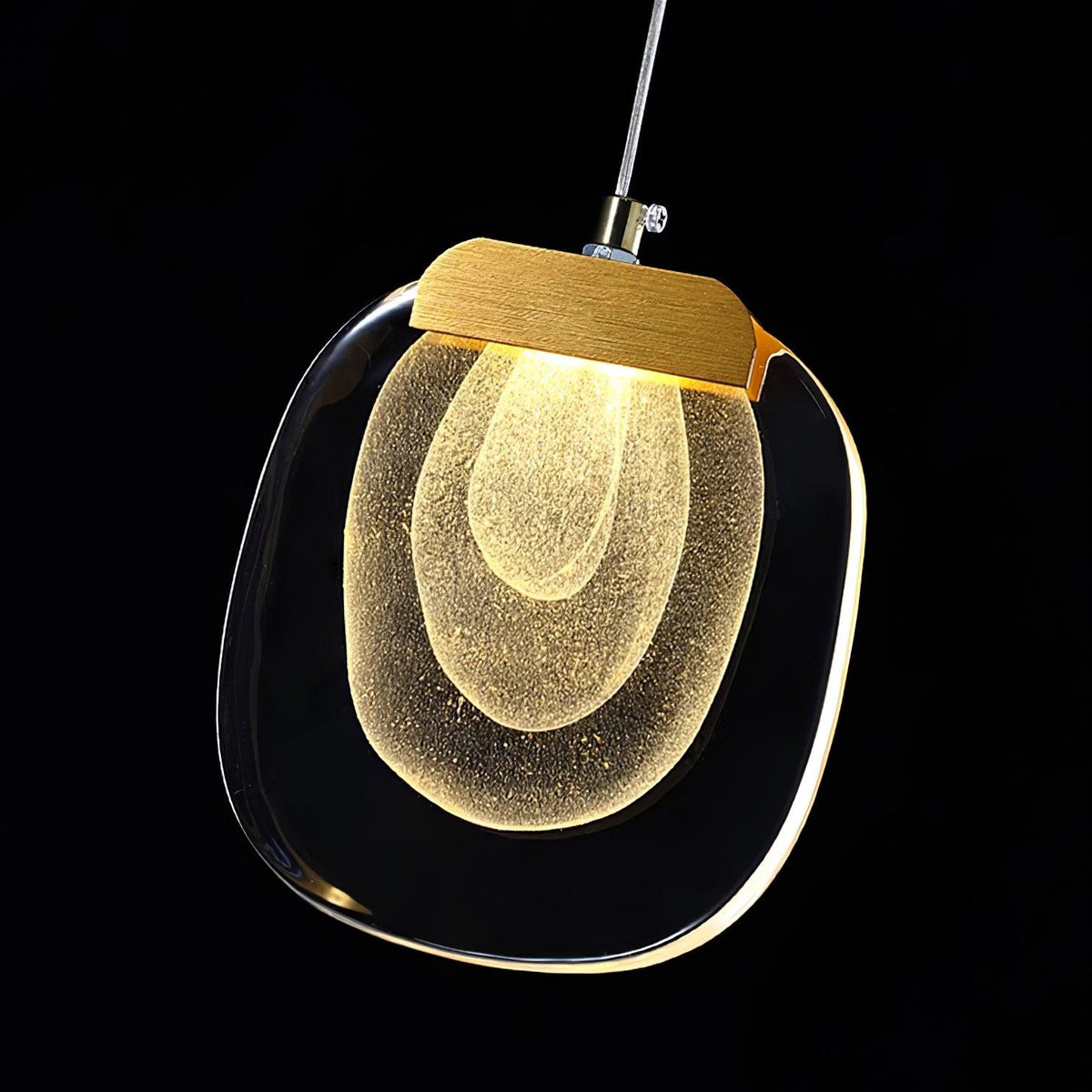 Avesia lampada a sospensione minimalista in vetro per scale