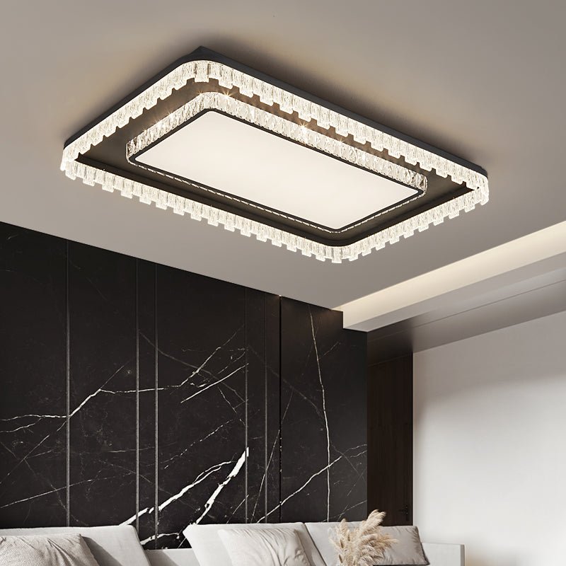 Nythee lampada da soffitto moderna minimalista in cristallo