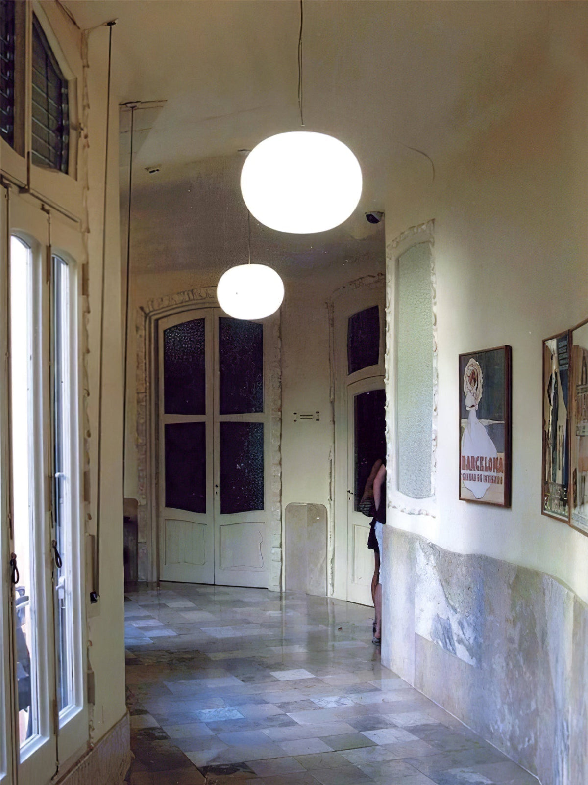 Gysta lampada a sospensione in vetro contemporanea