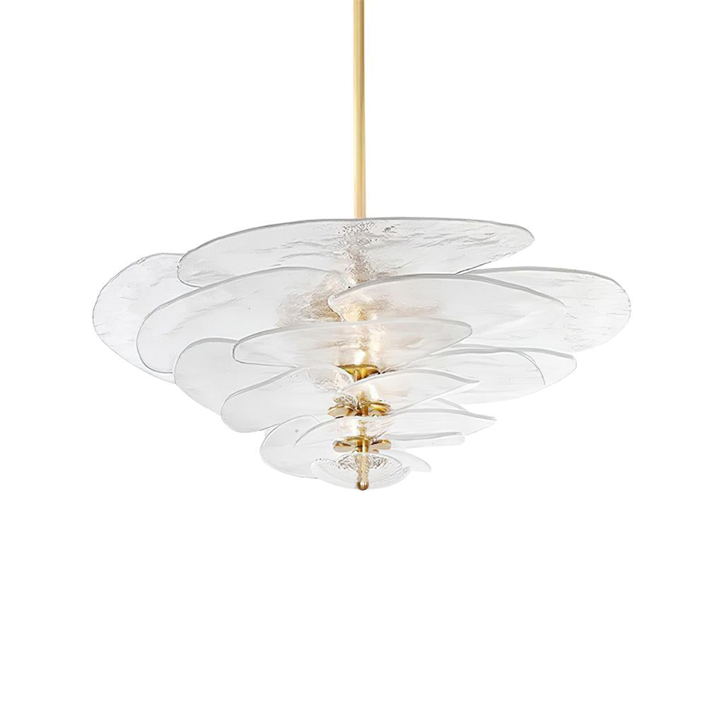 Crivs lampadario Oro vetro Murano petali lusso