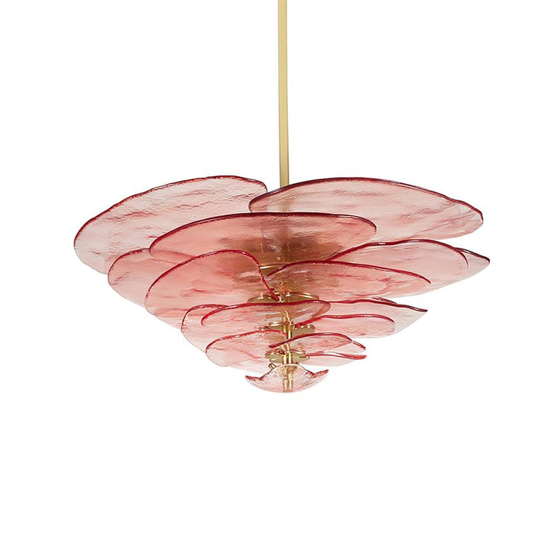 Crivs lampadario Oro vetro Murano petali lusso