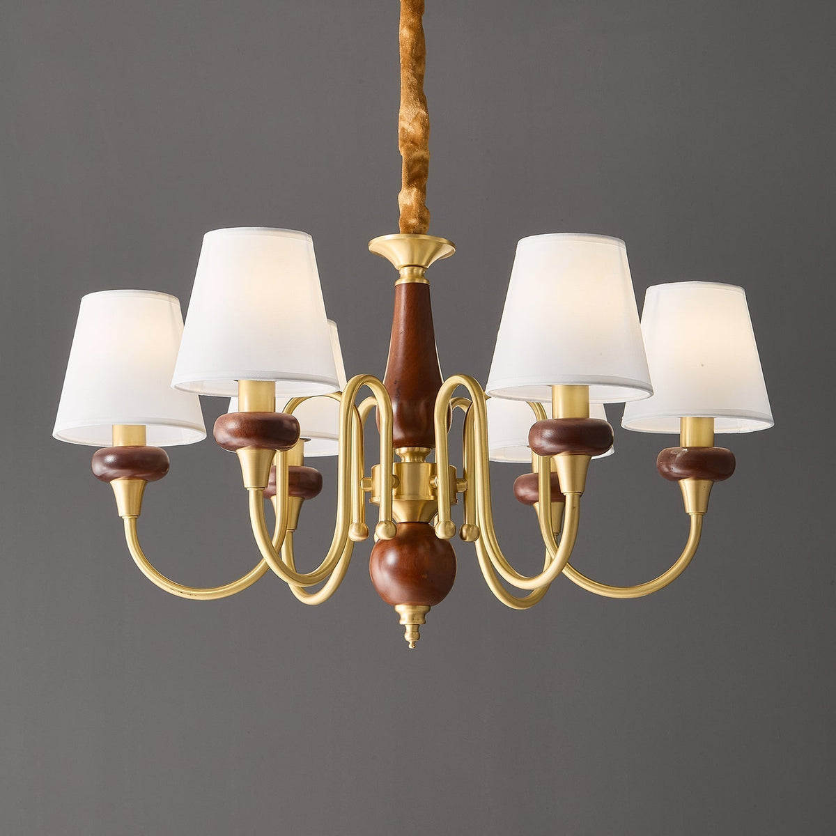 Zovena Classic Elegance vintage Fabbricato in legno lampadario