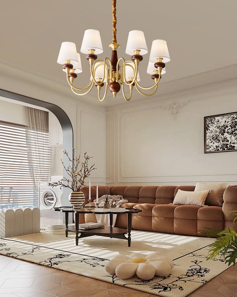 Zovena Classic Elegance vintage Fabbricato in legno lampadario