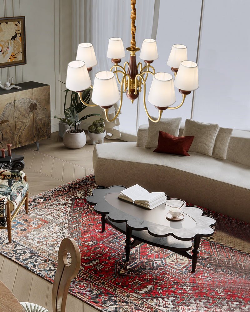 Zovena Classic Elegance vintage Fabbricato in legno lampadario