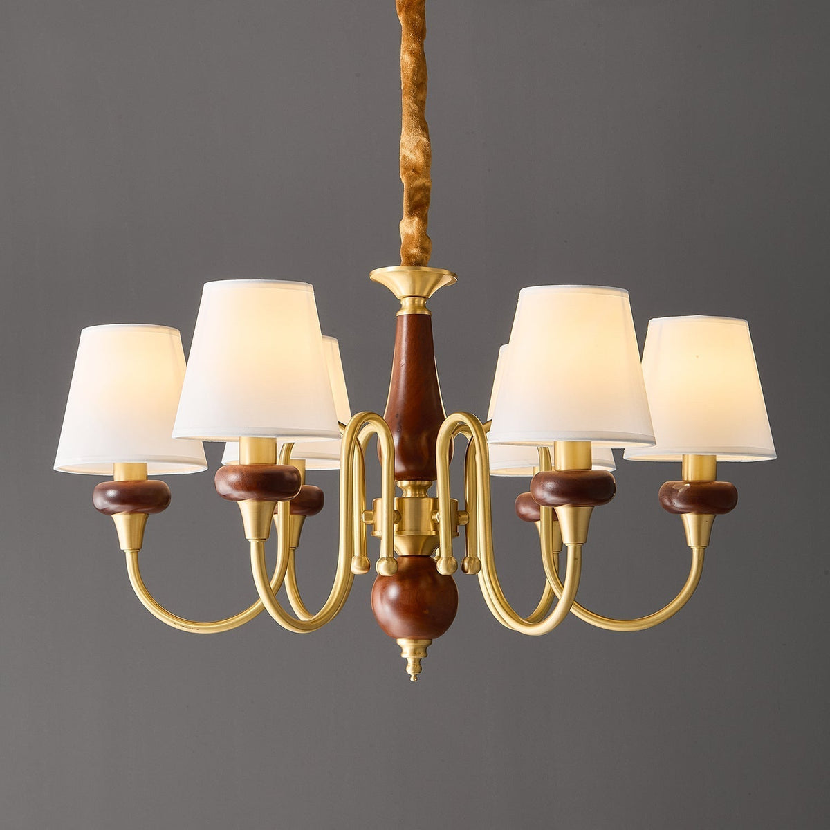 Zovena Classic Elegance vintage Fabbricato in legno lampadario