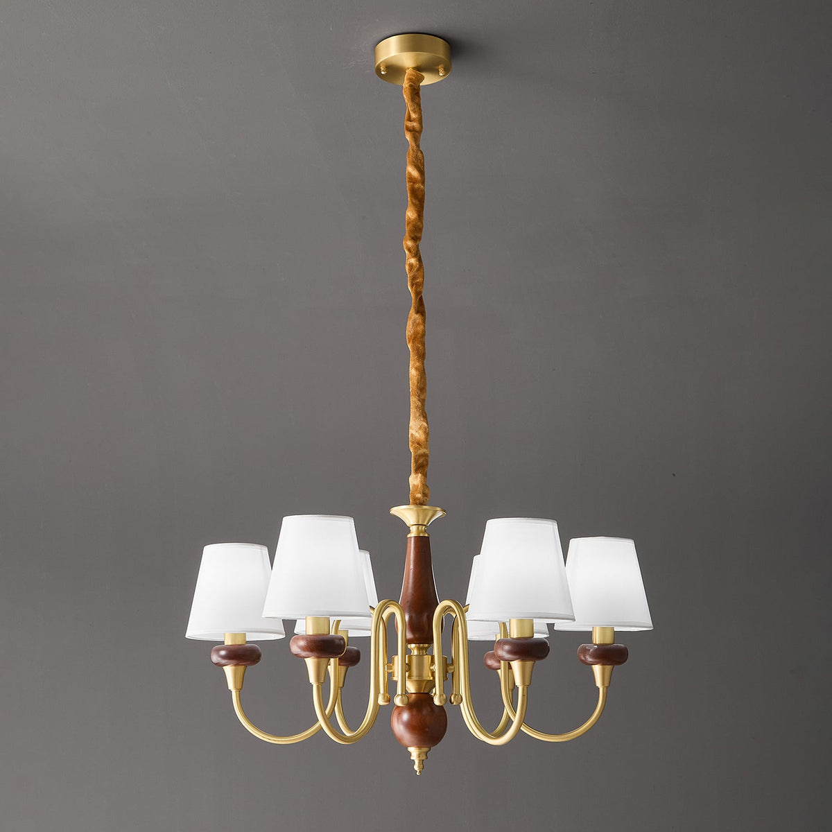 Zovena Classic Elegance vintage Fabbricato in legno lampadario
