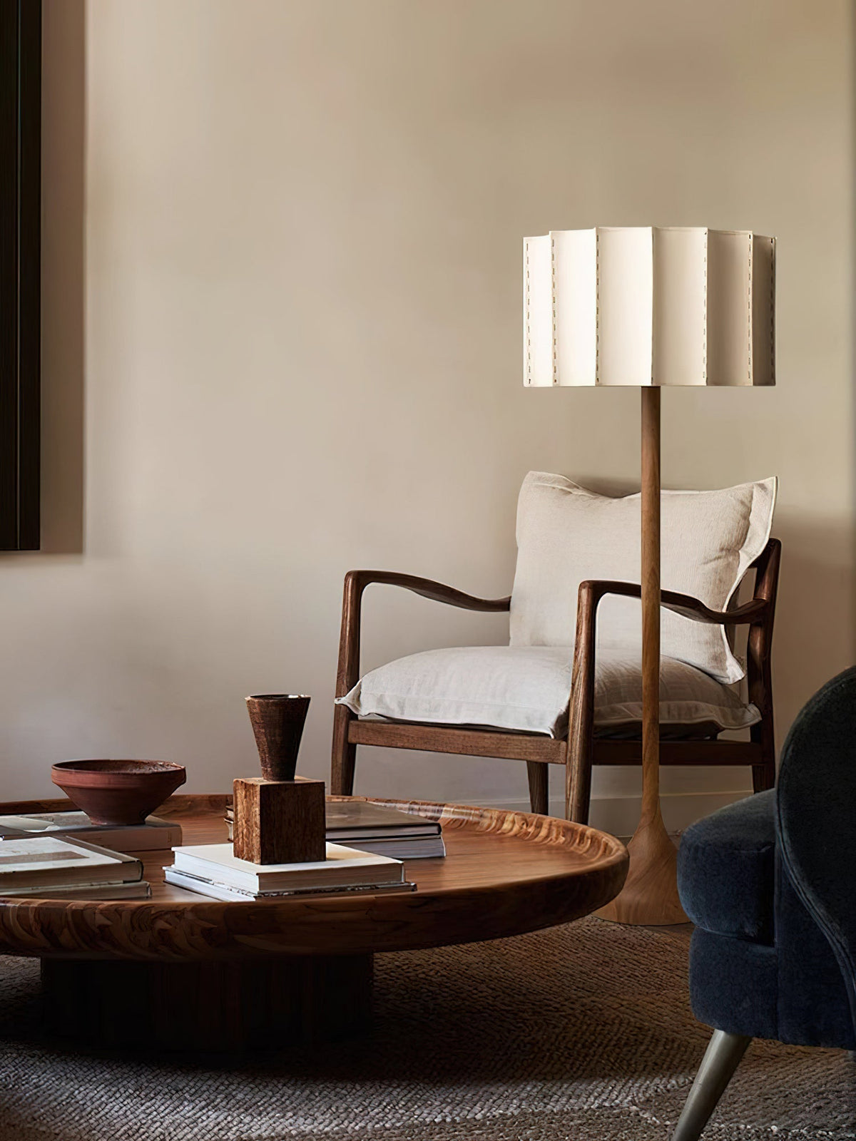 Bexi lampada da terra minimalista in legno