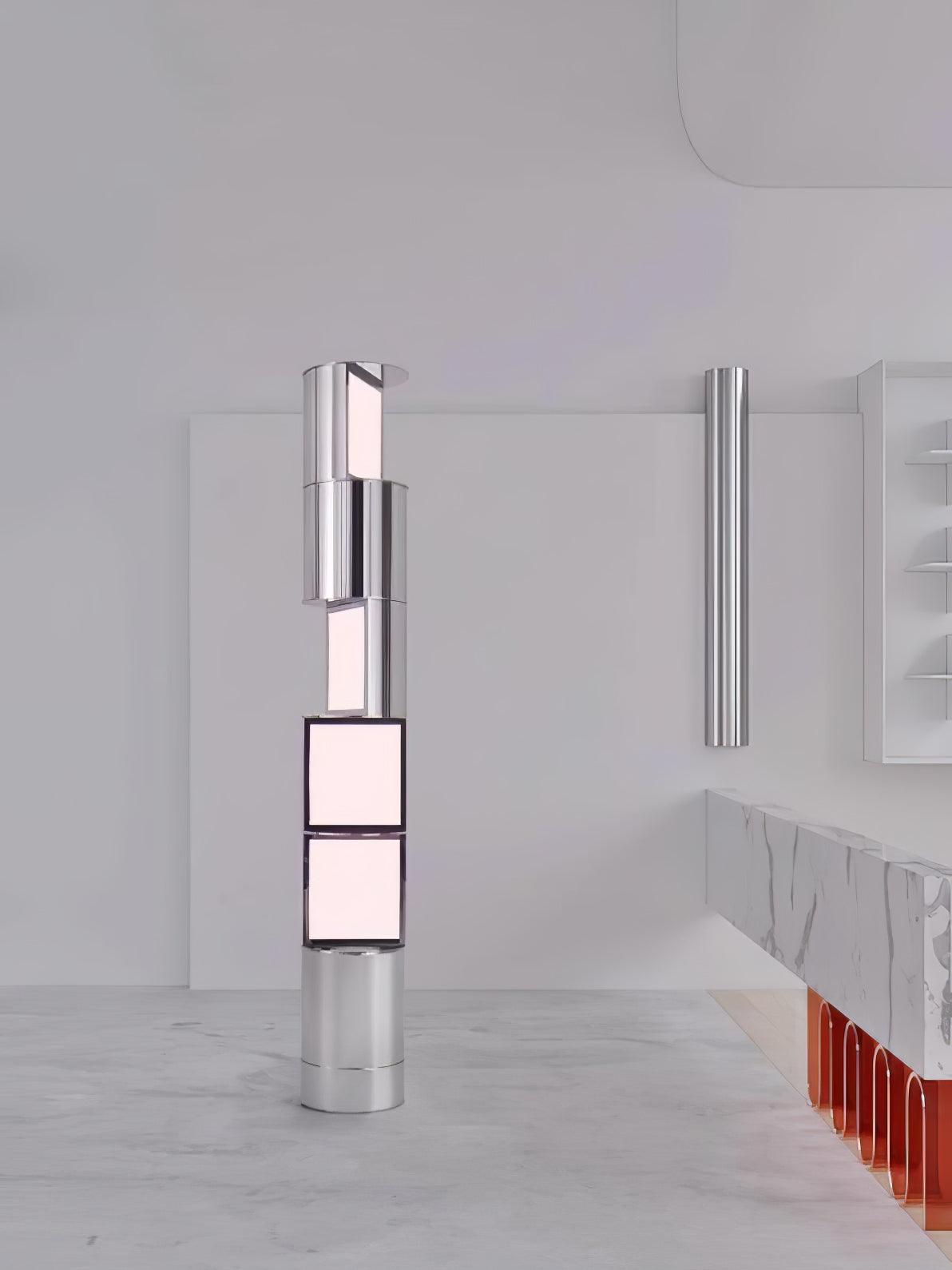 Votary lampada da terra in Colonna ad Acrilico