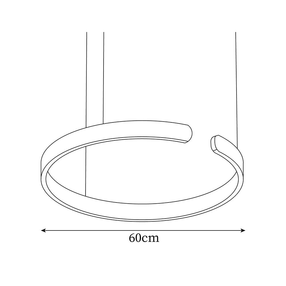Ringe lampada a sospensione