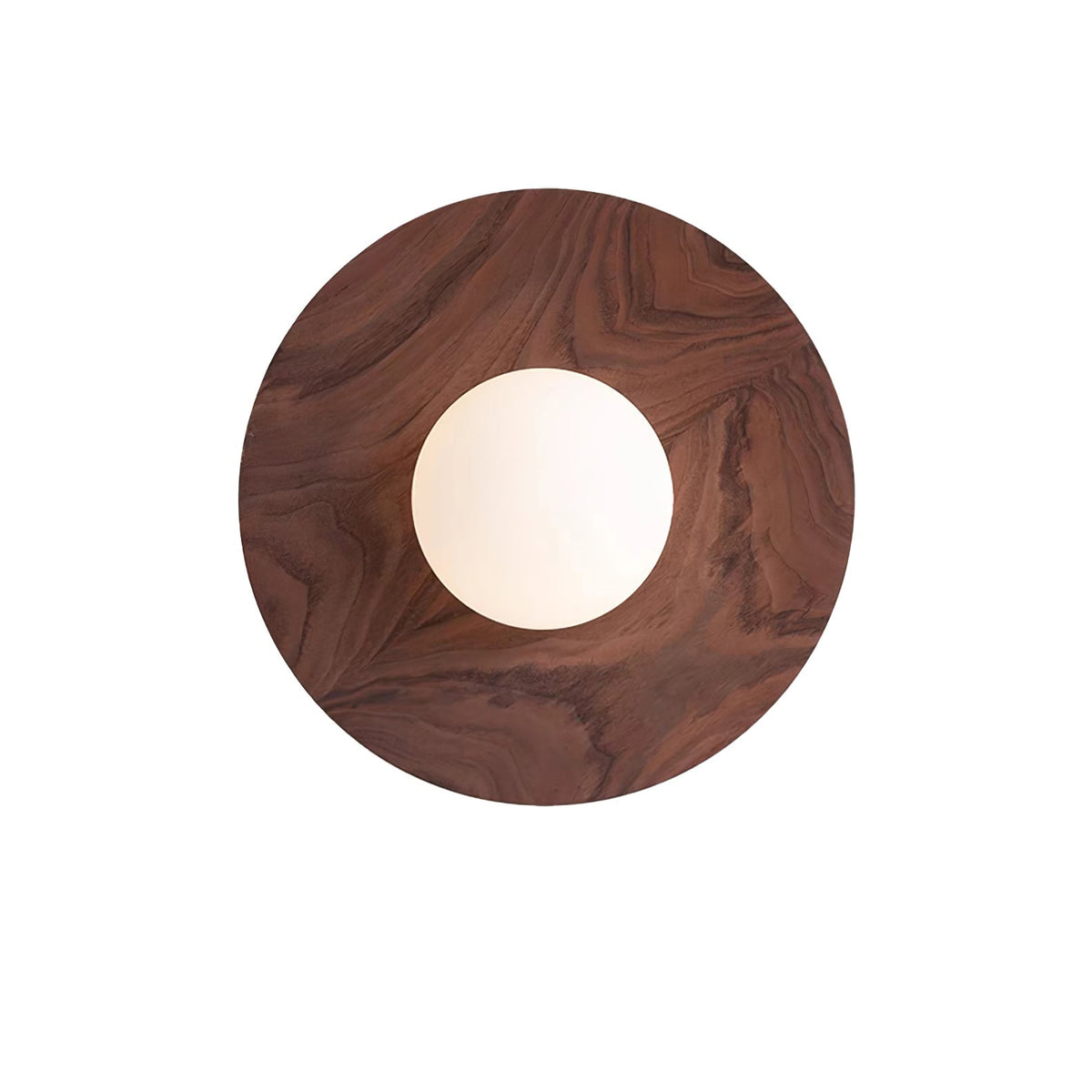 Eloza lampada da parete in legno e vetro moderna minimalista