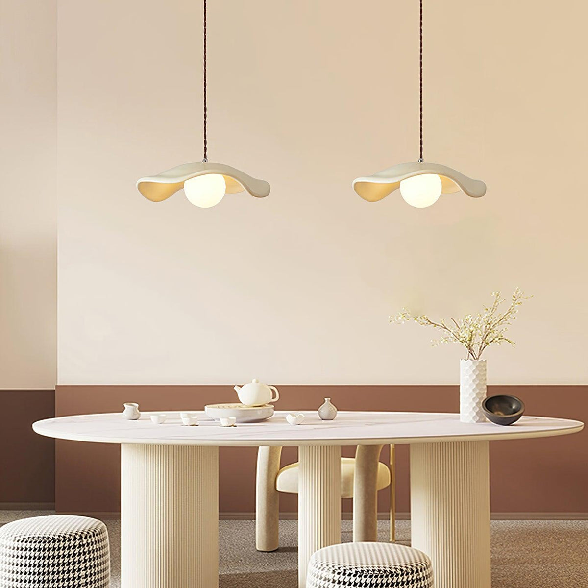 Fluid Organic Hats lampada a sospensione