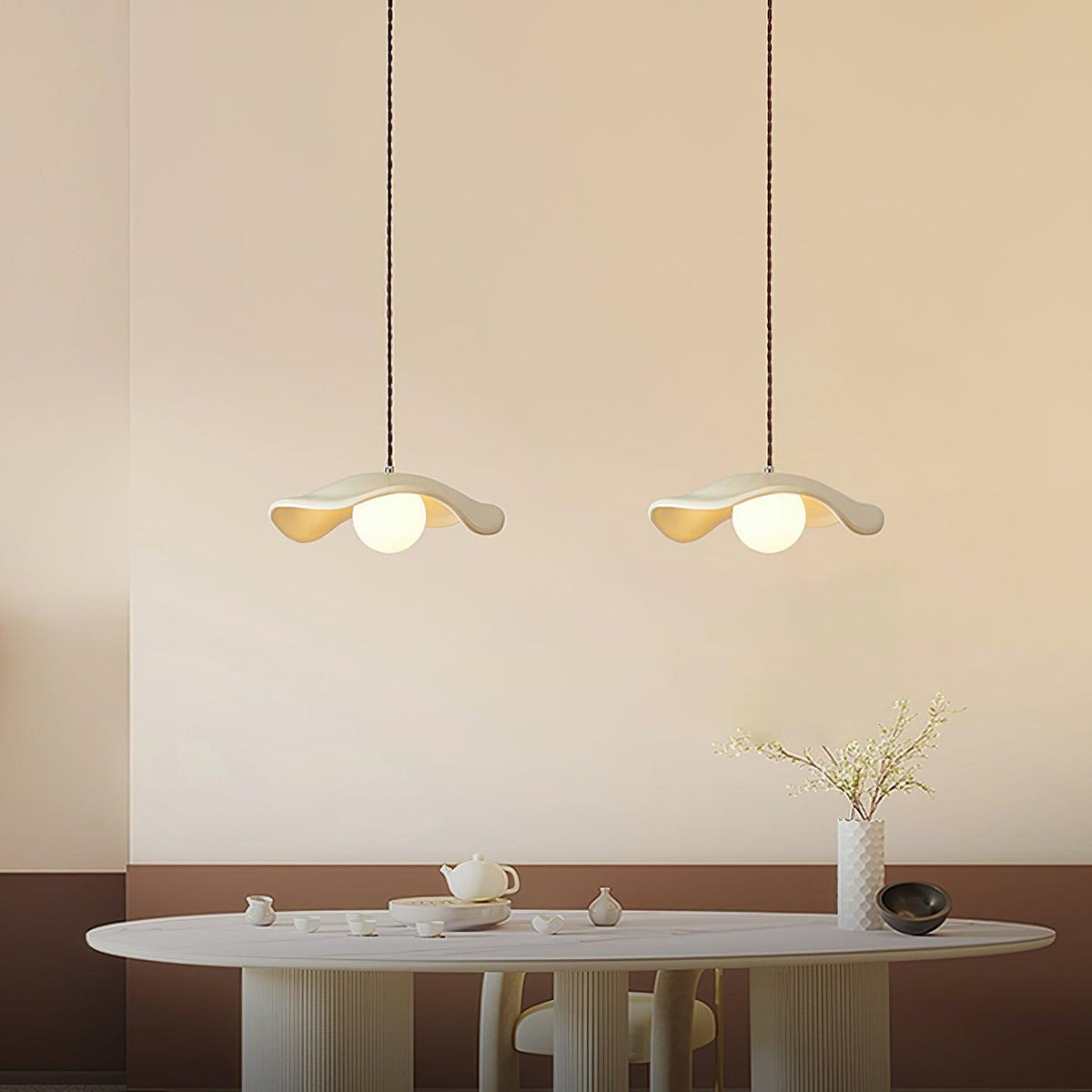 Fluid Organic Hats lampada a sospensione