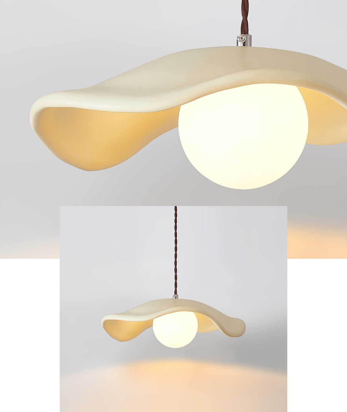 Fluid Organic Hats lampada a sospensione
