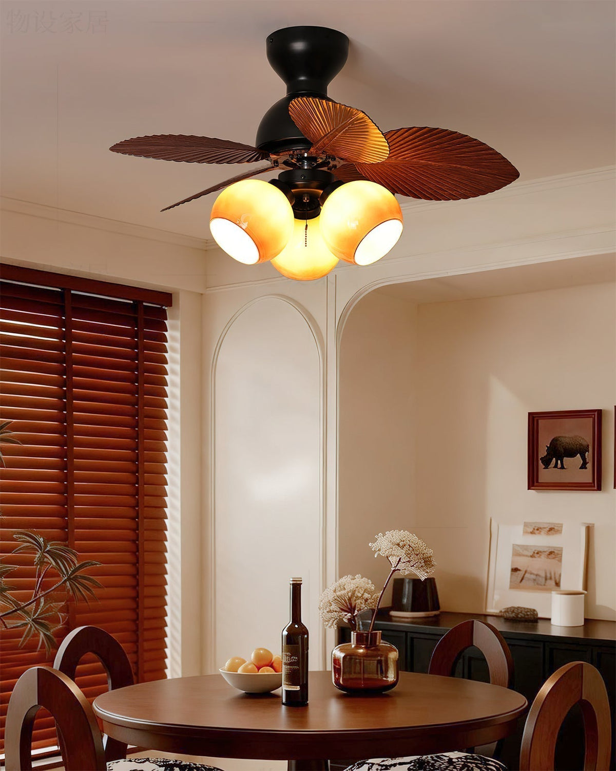 Ambrose ventilatore da soffitto con luce