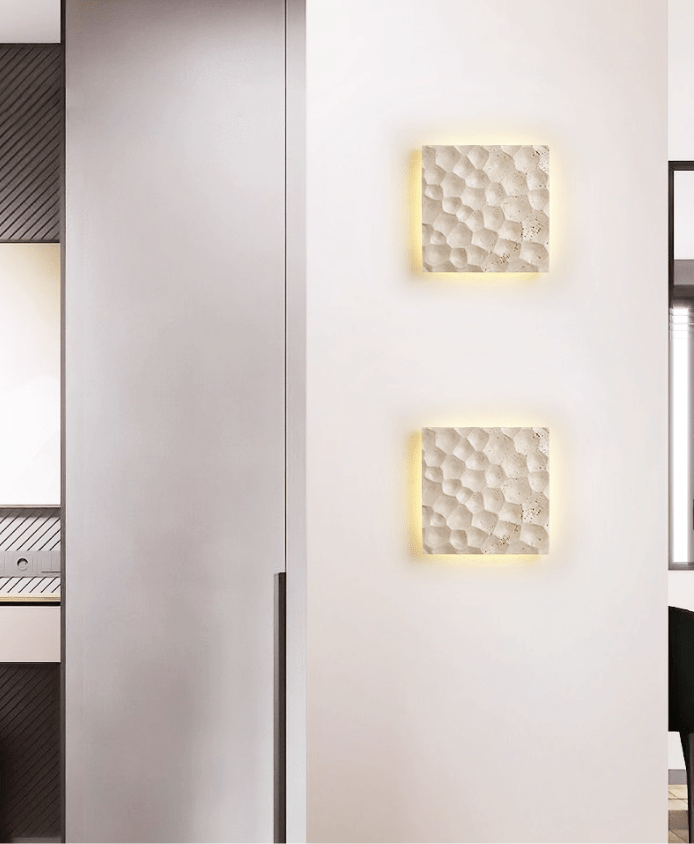 Seleaya applique Hexa Hive Stone Sconce