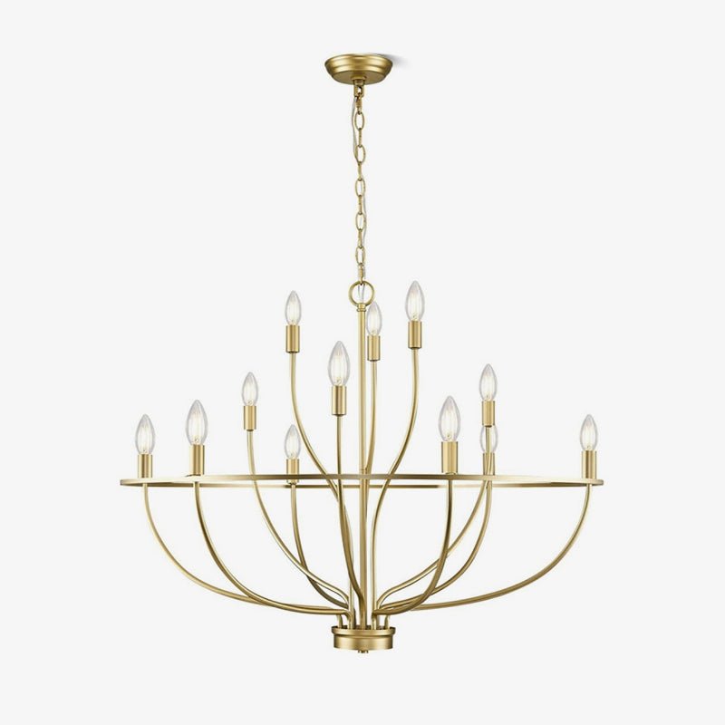 Aurinella lampadario in ottone Oro Candelabra