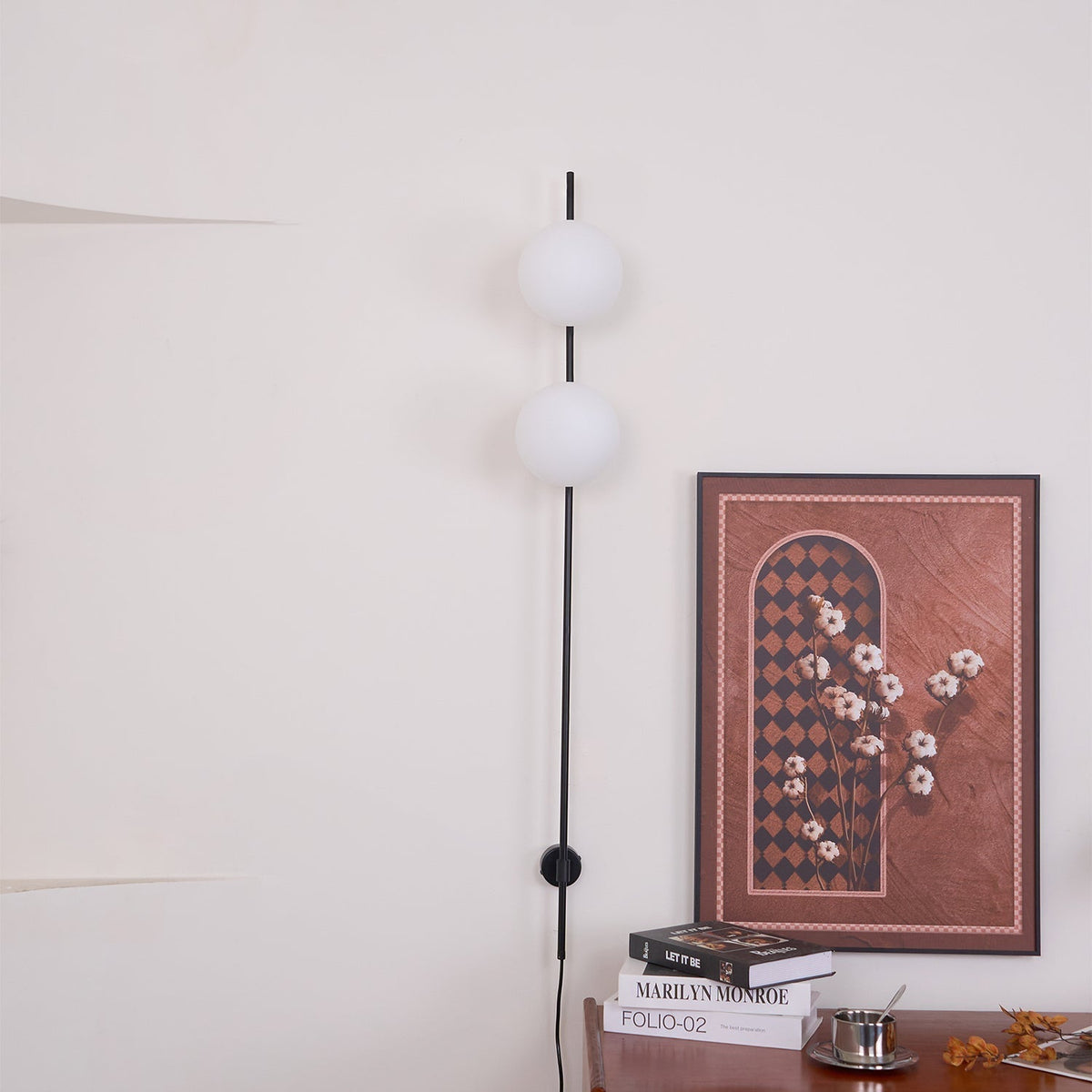 Evshaora lampada da parete in vetro moderno minimalista