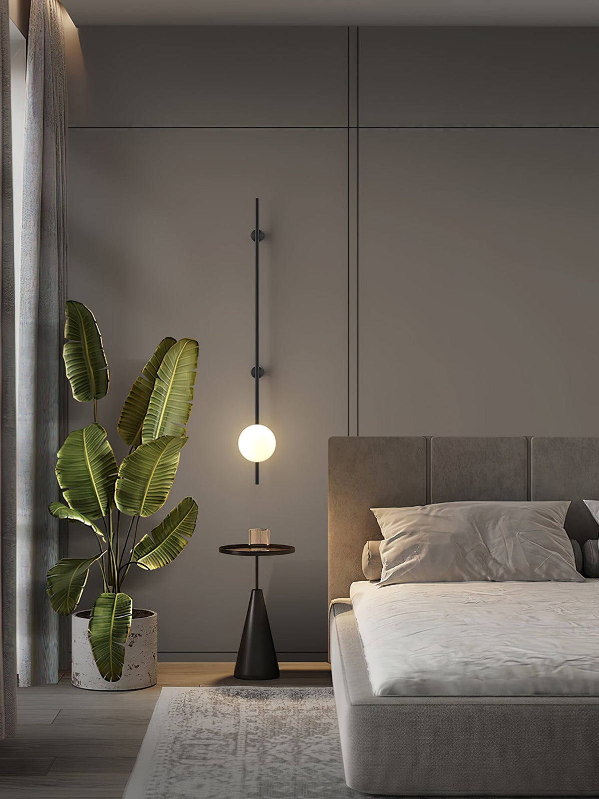 Evshaora lampada da parete in vetro moderno minimalista